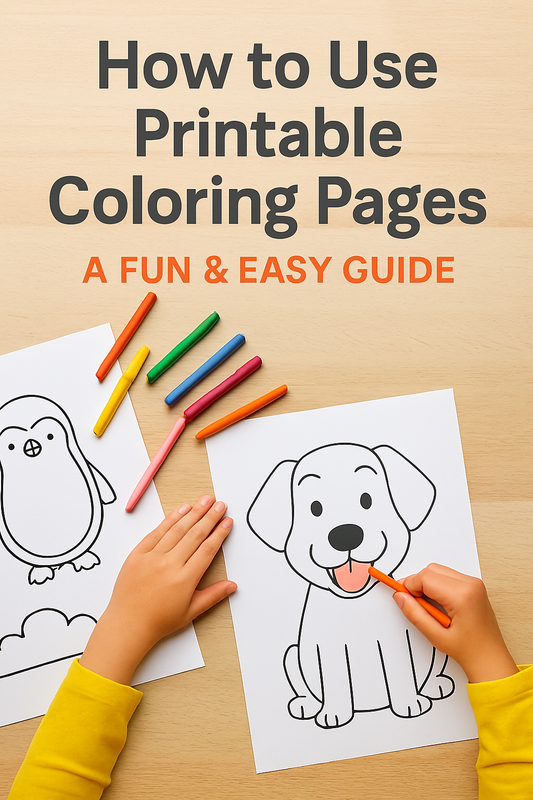 🖍️ How to Use Printable Coloring Pages: A Fun & Easy Guide